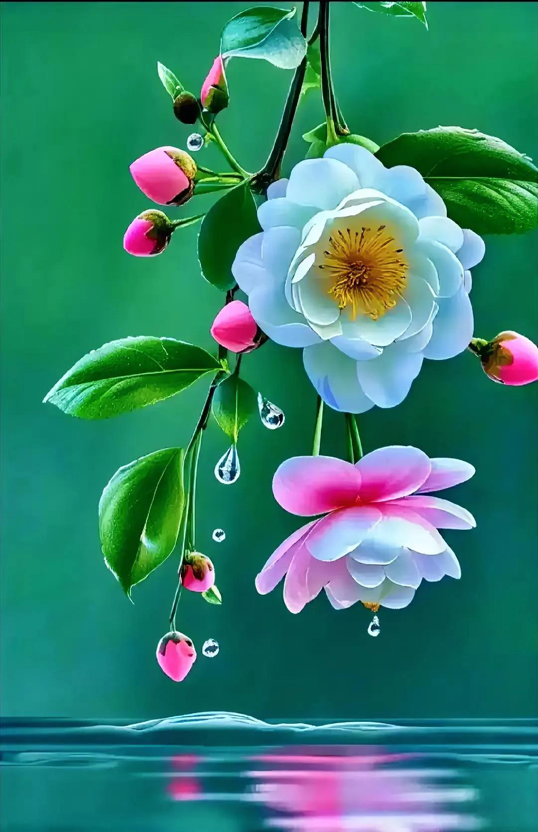 《春雨桃花》
粉嫩的桃花雨，
轻轻洒落于枝头。
那是春天的诗意绽放，
也是大地的