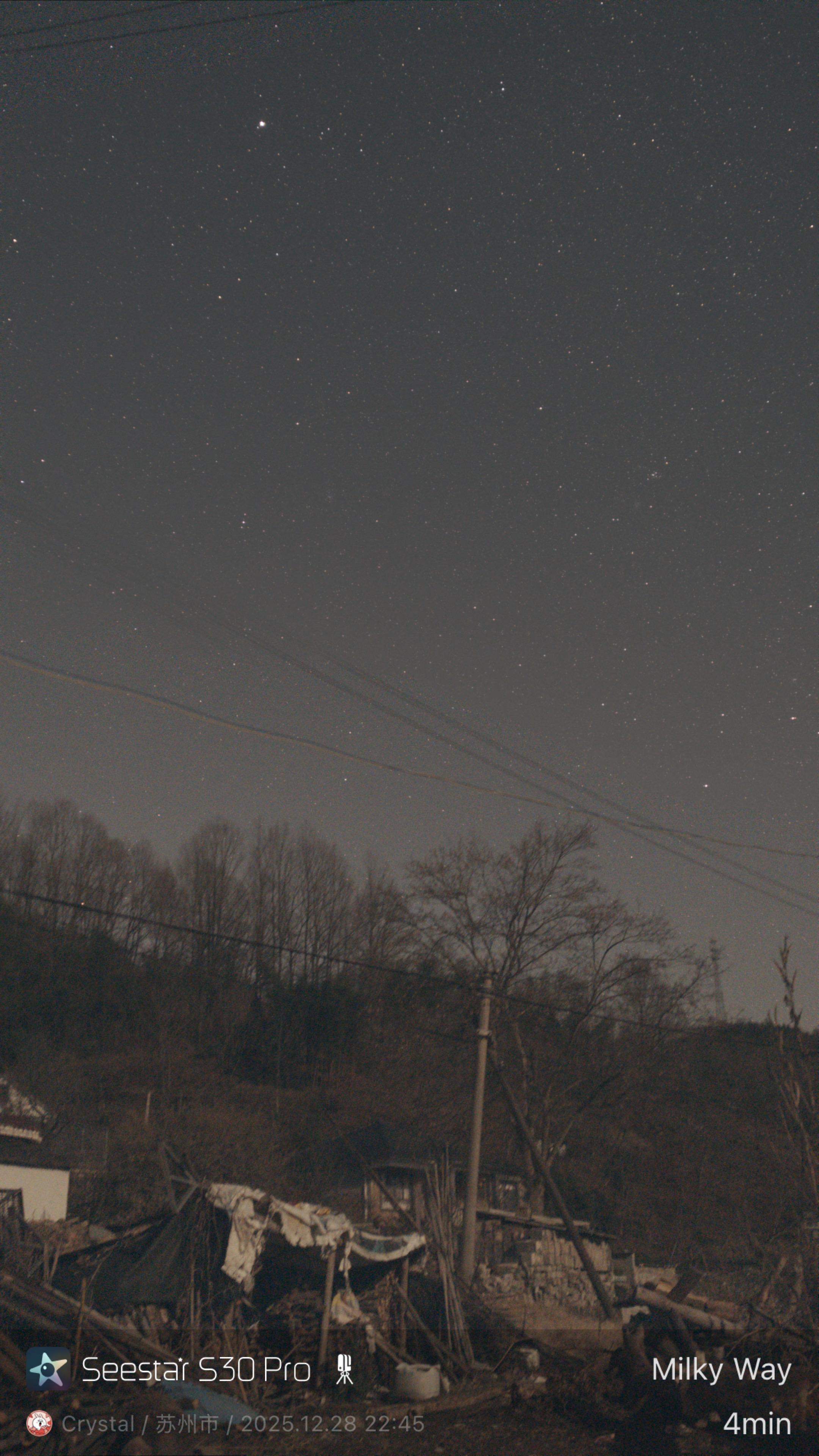 智能地景分离功能剧透。在广角拍摄银河时，Seestar S30 Pro...