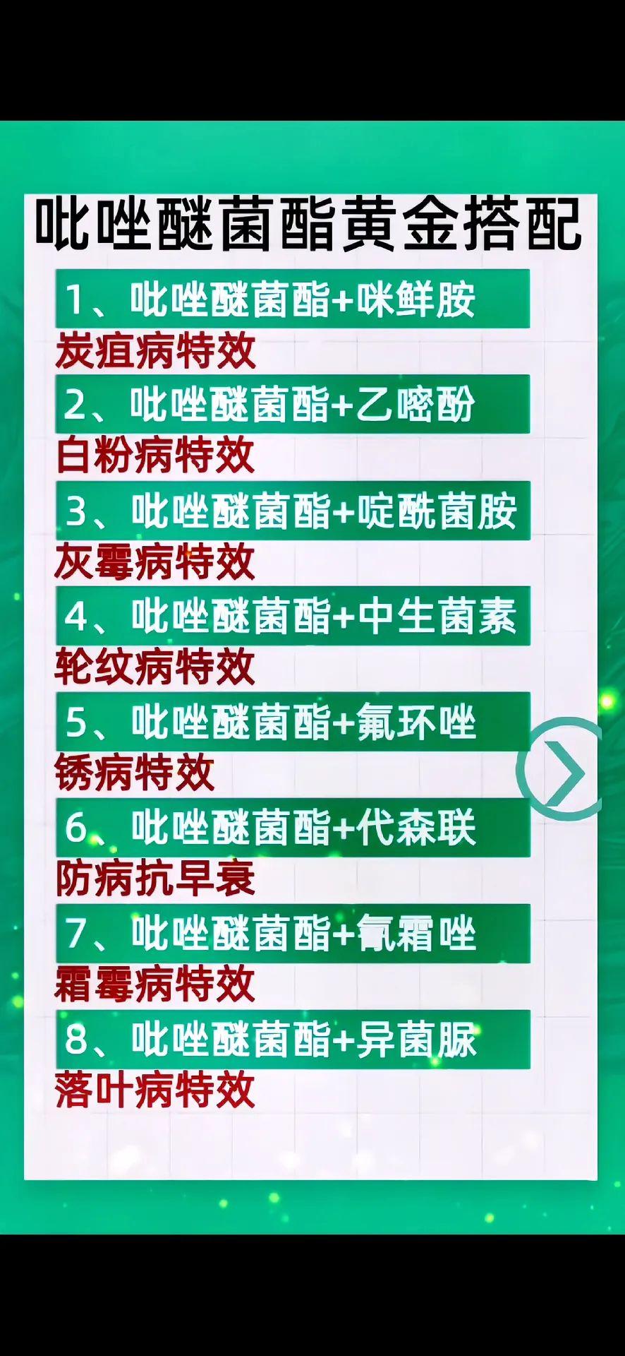 三农种植 病害防治 杀菌剂 吡唑醚菌酯