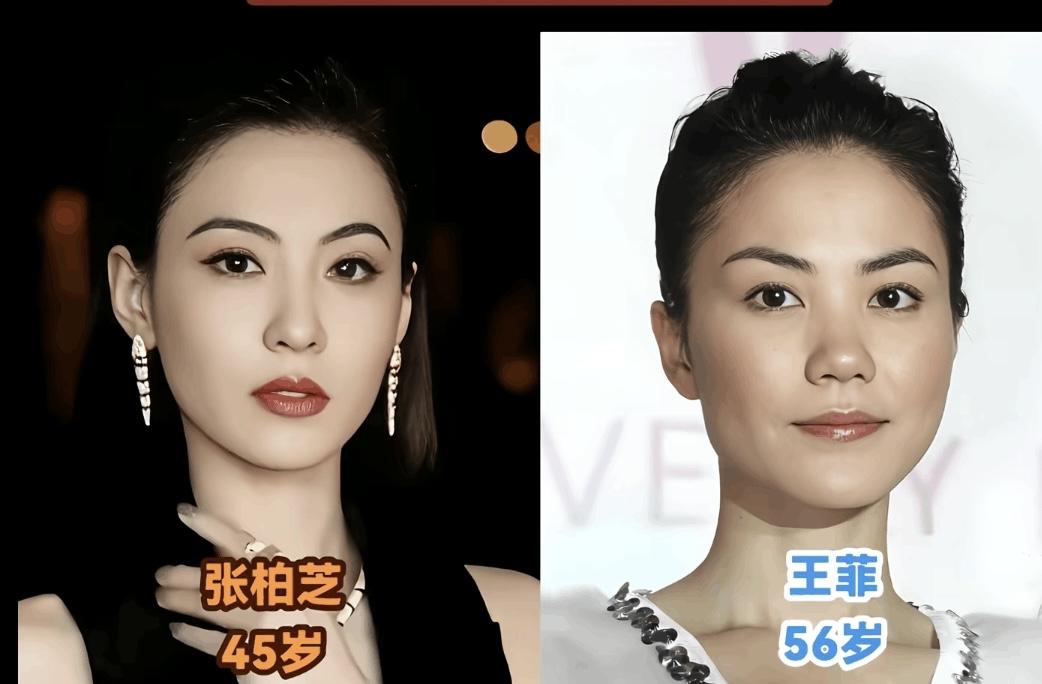 五官上看，张柏芝是标准的脸型，鼻子立体，柳叶眉， 樱桃嘴，天然去雕饰，清水出芙蓉