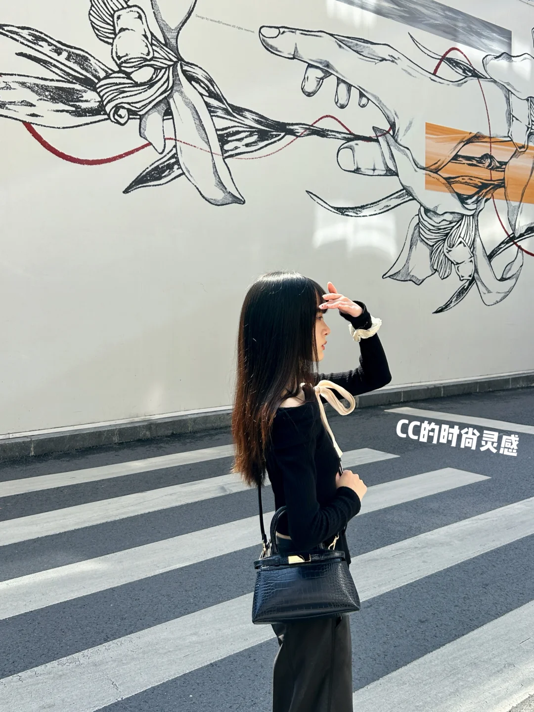 黑月光ootd🖤这只凯莉包敲精致！