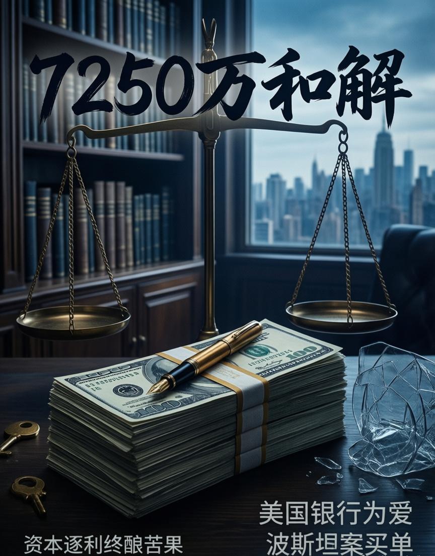 7250万美元和解落定——美国银行最终还是为爱泼斯坦案买了单。这场资本追逐利益而