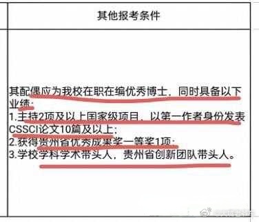 职场震惊！大学招聘岗位限配偶条件，被网友质疑是个“大萝卜”。 