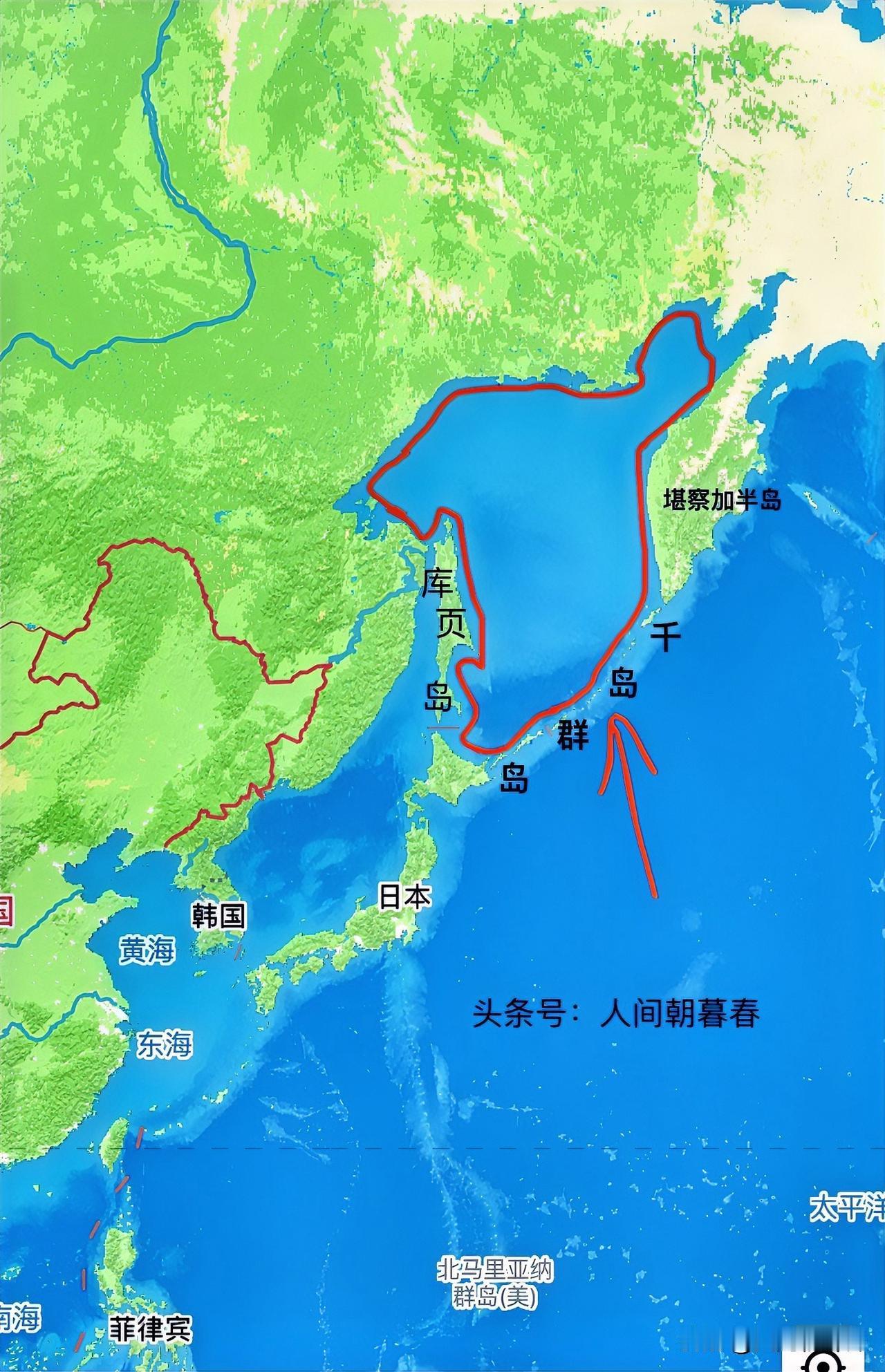 鄂霍次克海虽是国际公海，但除了俄罗斯本国渔船外，几乎看不到其他国家渔船作业，就连