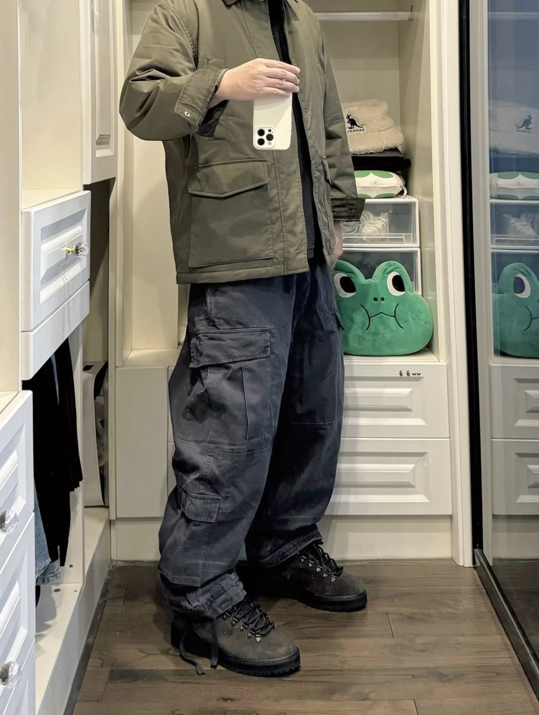 军绿工装风｜户外靴穿搭