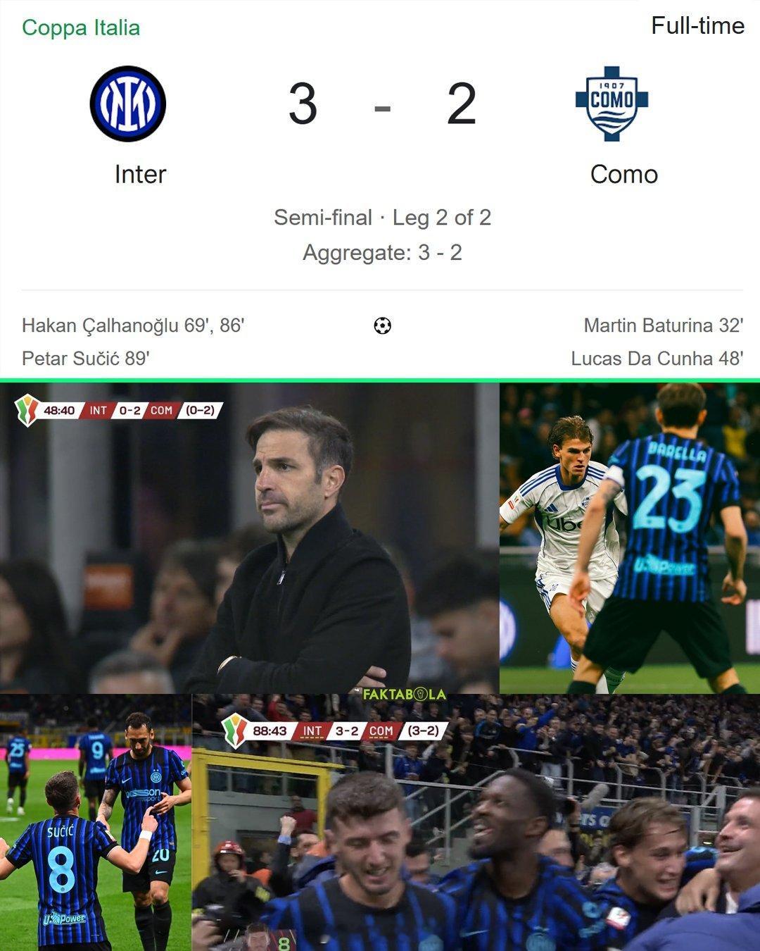 国际米兰晋级意大利杯决赛 国际米兰上演惊天逆转：晋级意大利杯决赛🇮🇹🏆 蓝