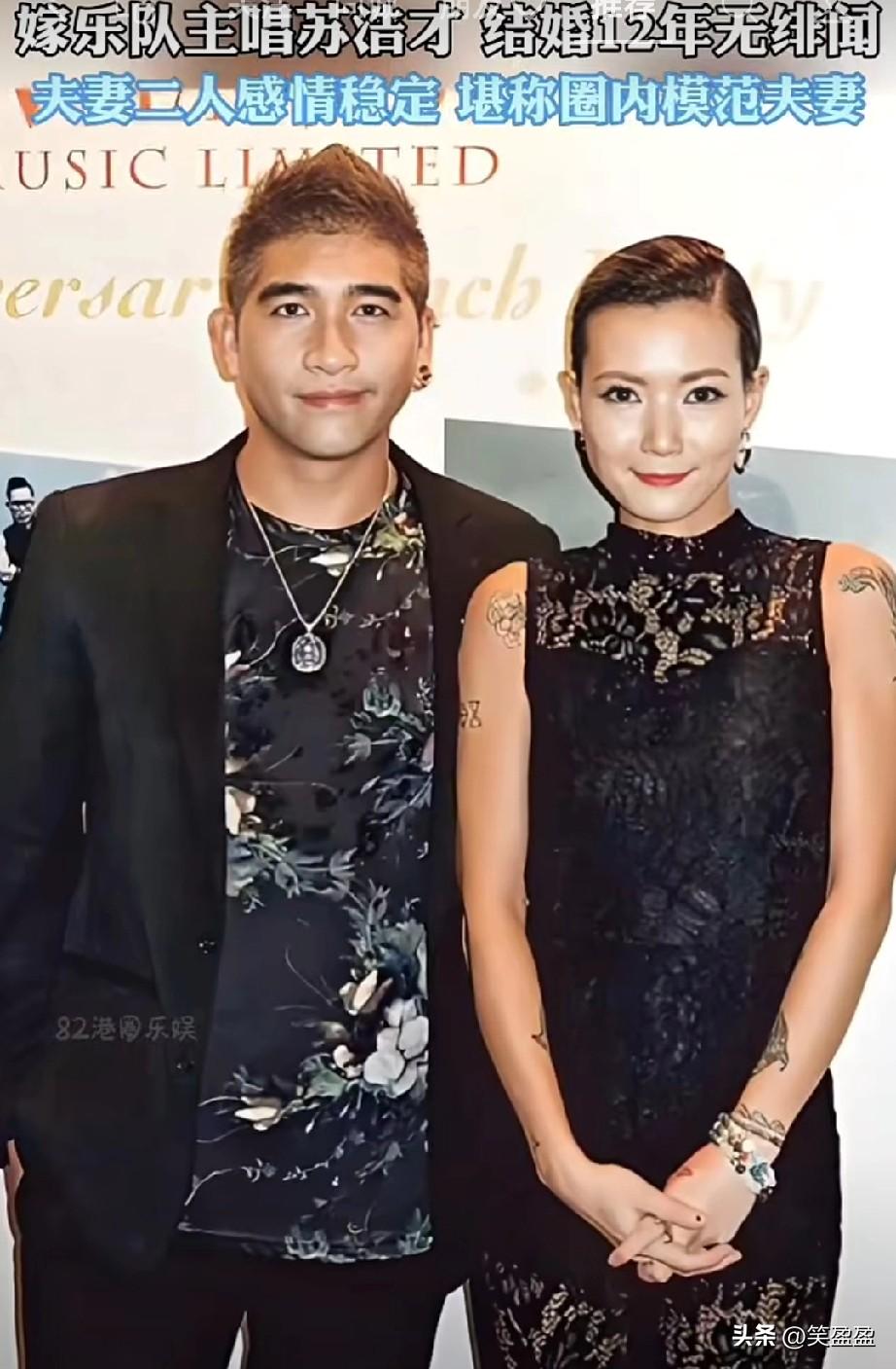 凭《好心分手》走红的卢巧音，曾与谢霆锋、余文乐先后相恋，最终情定乐队Kolor主