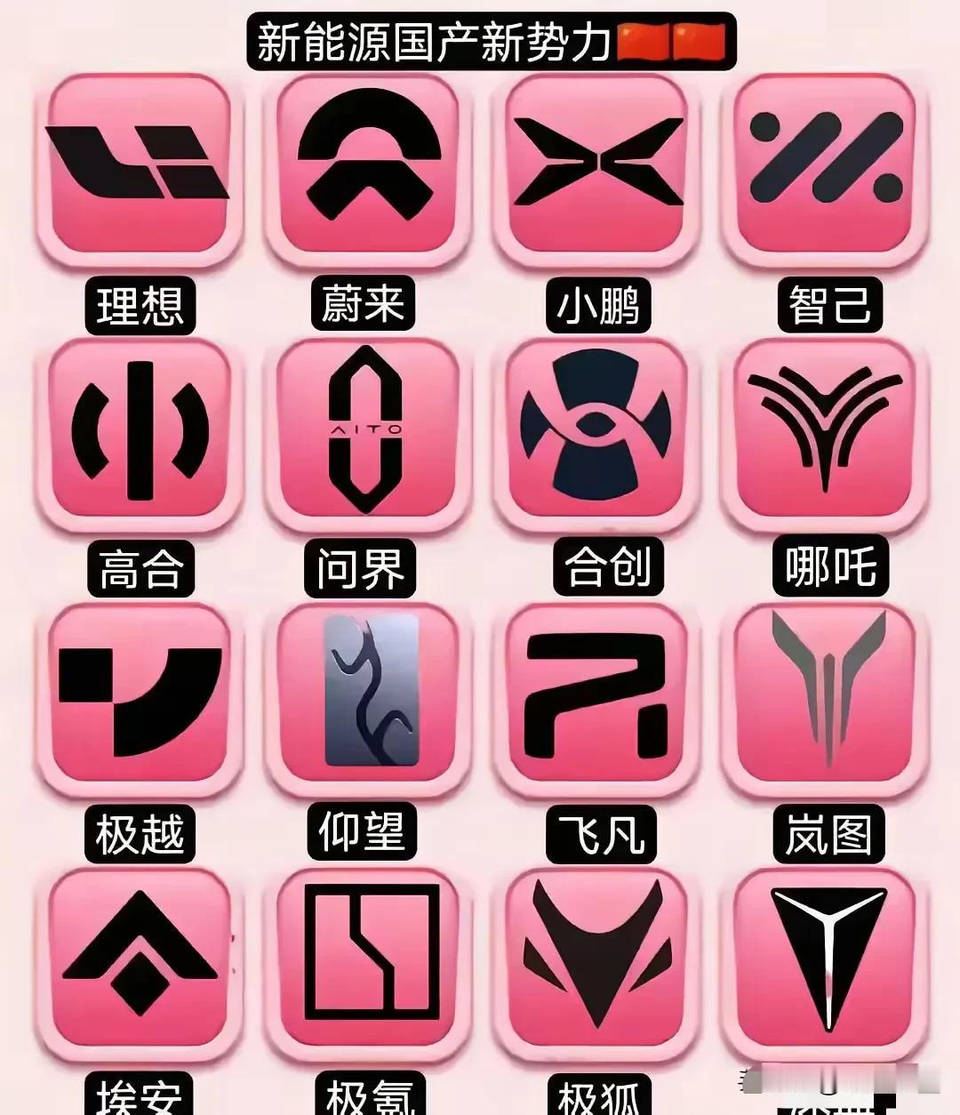 说实话 国产新能源logo没一个能打的