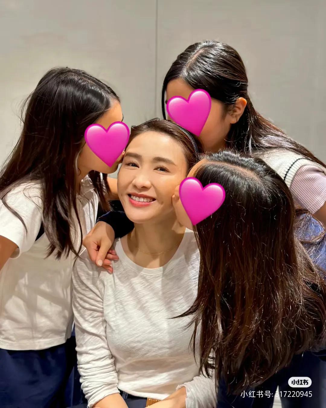 黎姿夫妇和三个女儿，多个儿子就好了！