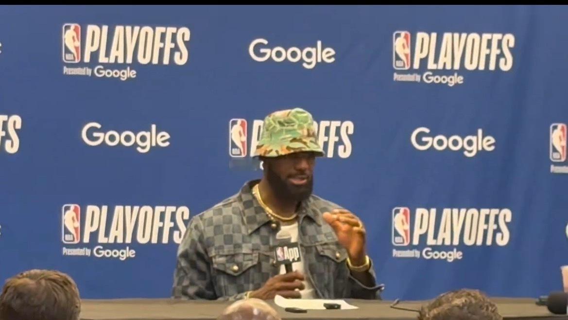 詹姆斯赛后谈比赛末段如何保留体能：“我一直为这种时刻而战，比赛中也会找机会休息。