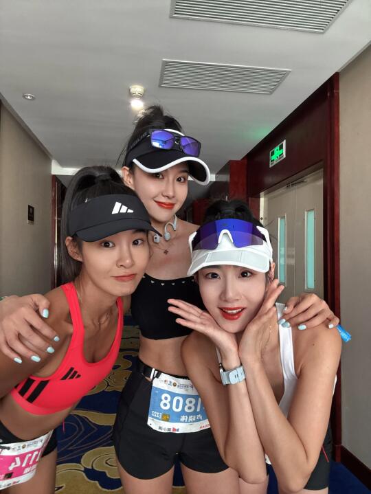 女孩子们的兰州马拉松马定妆照✅🏃🏻‍♀️