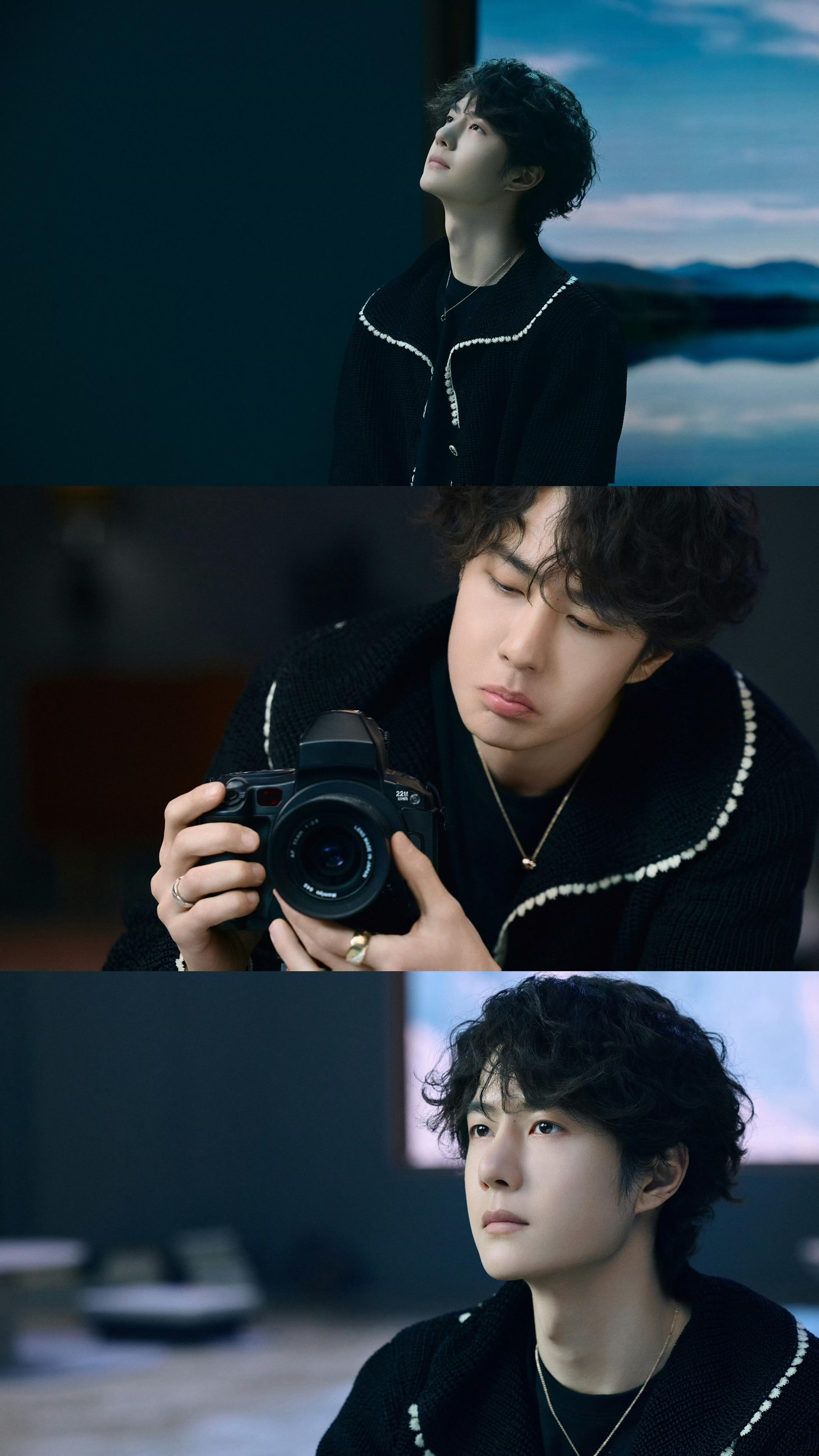 👀叮～安静欣赏博哥美貌时间💚。王一博 你到底是怎么做到酷酷的可爱宝宝的💚