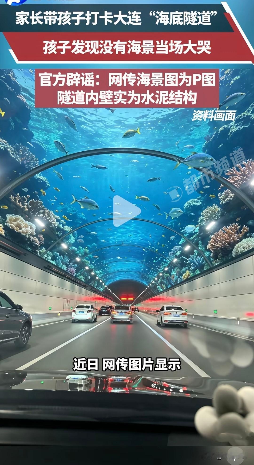 大连“海底隧道”翻车记：孩子哭惨，官方紧急辟谣！

最近不少家长带孩子去大连湾海