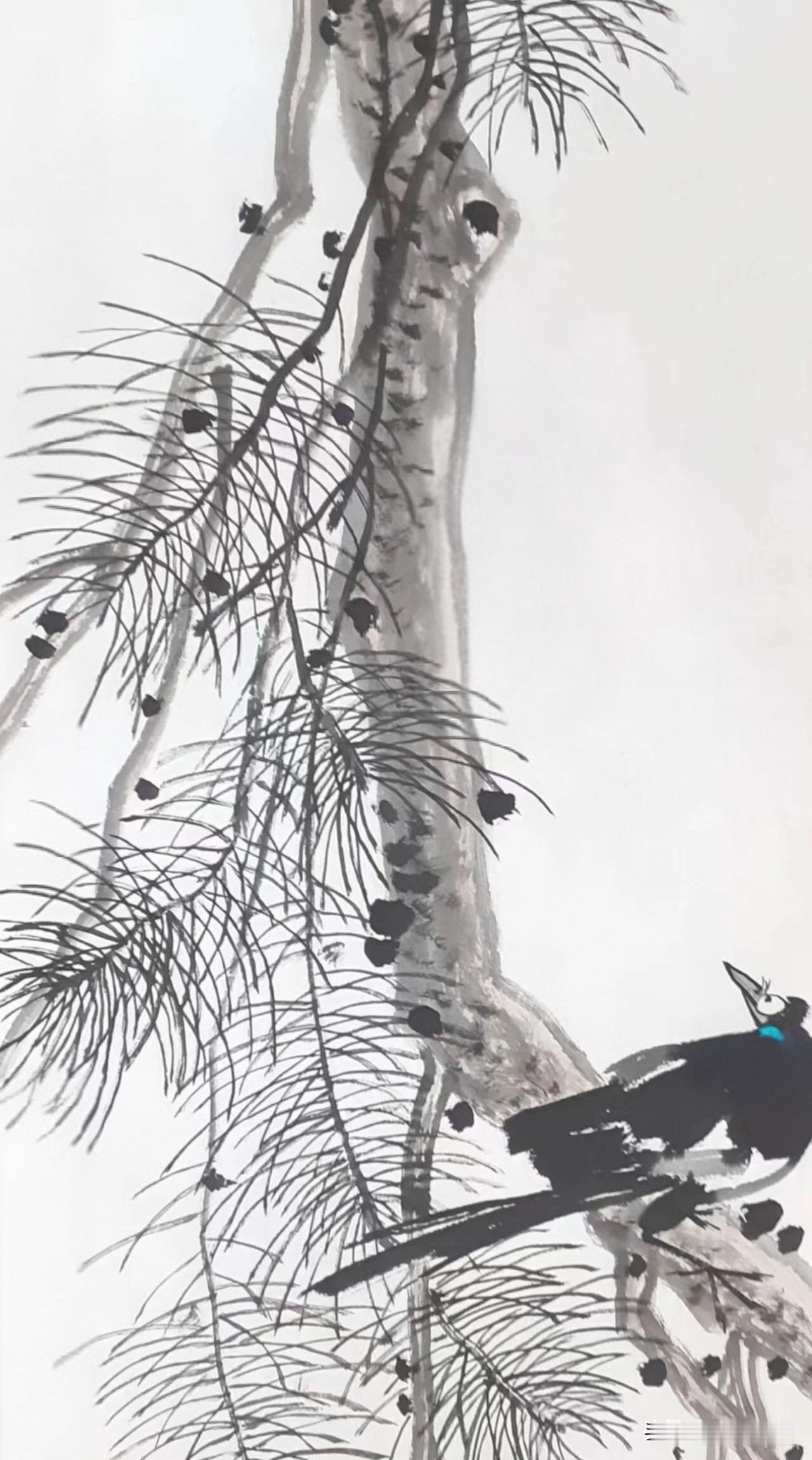 虬枝垂绿意自闲
松禽相伴福连绵
[呲牙]
清雅国画 吉祥寓意国画 国画鸟禽 富贵