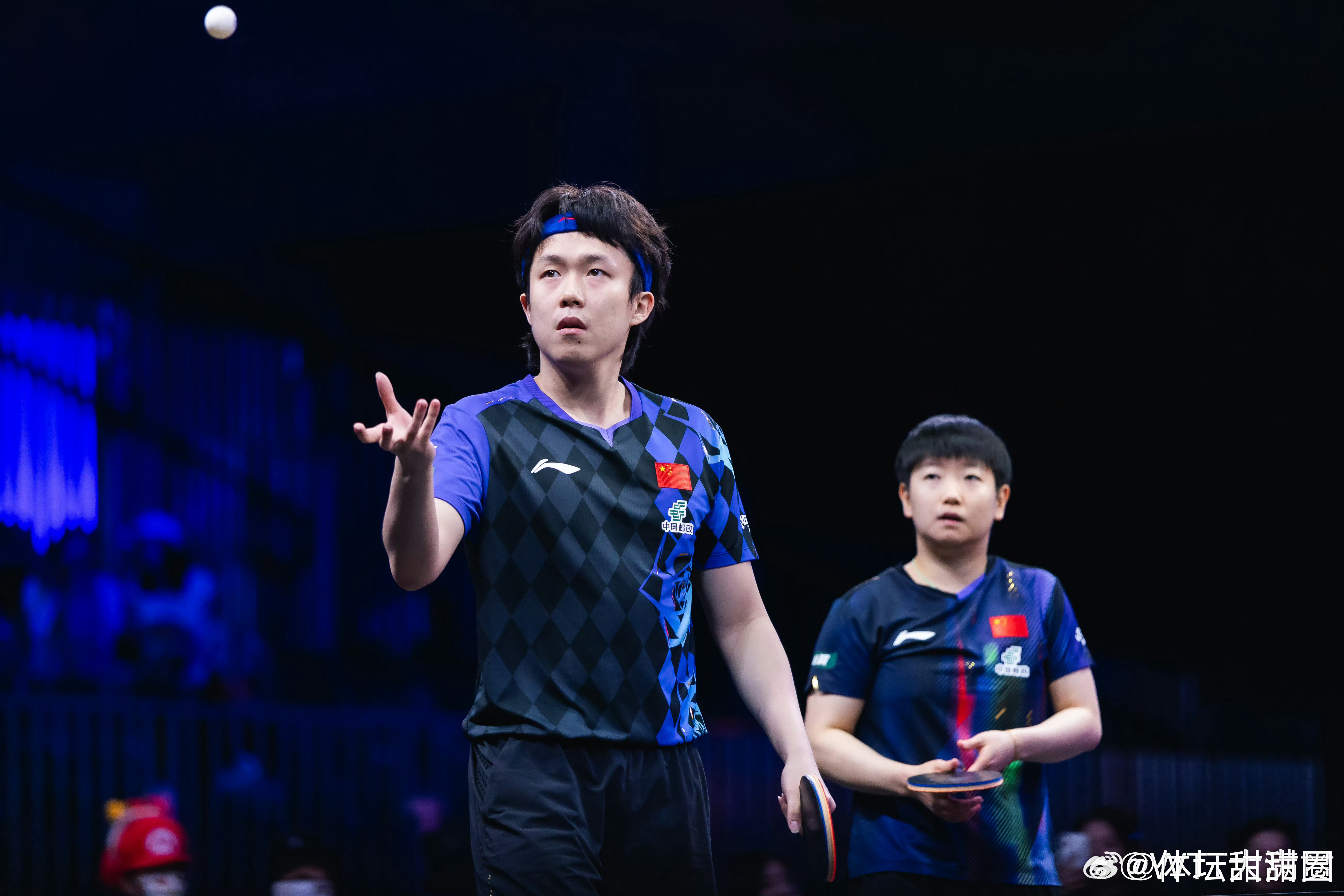 孙颖莎王楚钦晋级8强WTT美国大满贯混双1/8决赛，王楚钦/孙颖莎3-0(11-