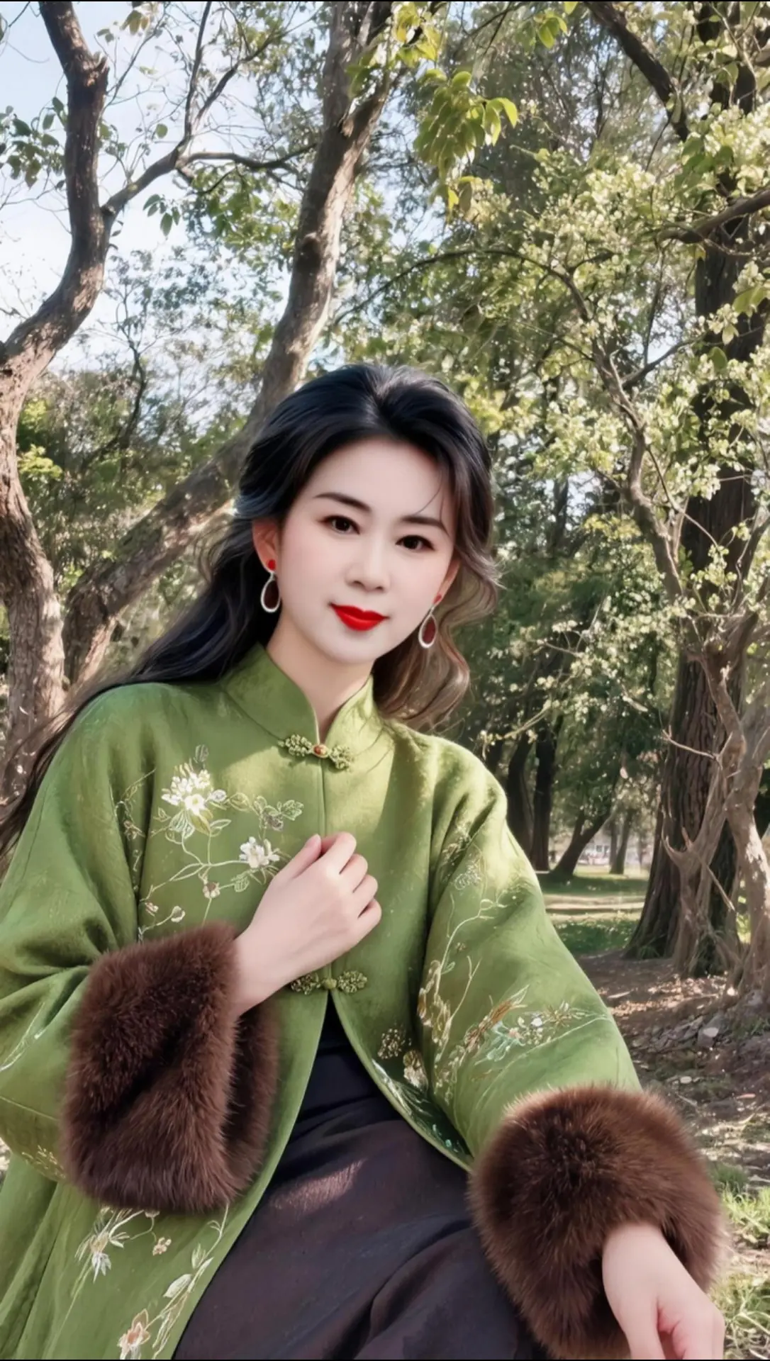 AI春日国风写真 ai创作