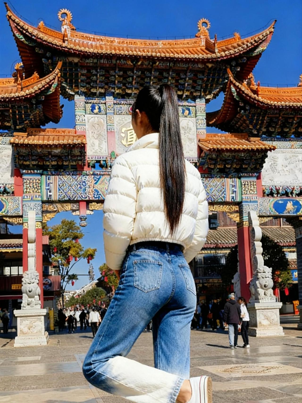 牛仔裤 昆明的冬天 官渡古镇 来昆明看浓缩的彩云之南