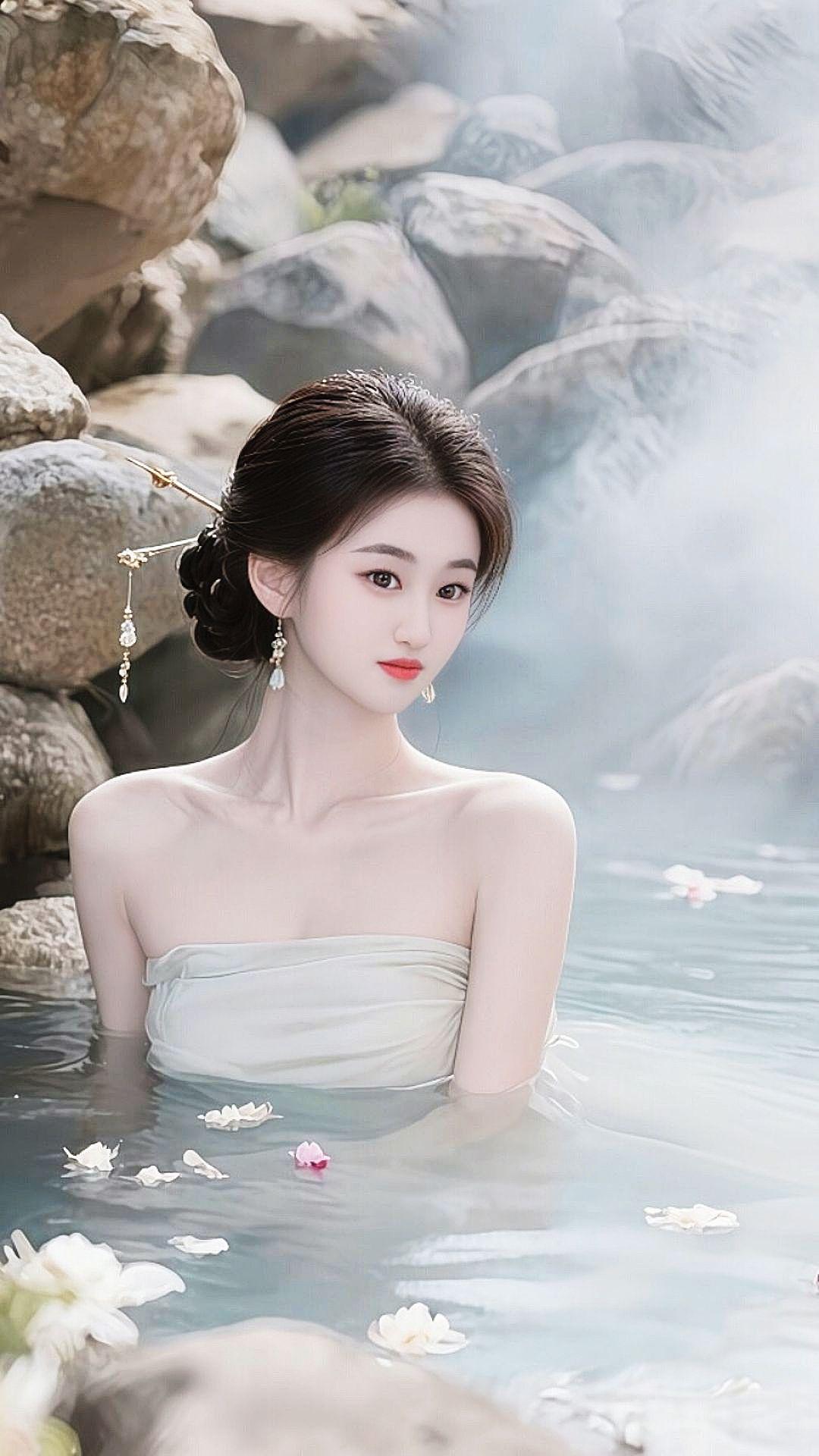 古风美人 优雅气质 温柔风 洗澡 妩媚女神风情万种