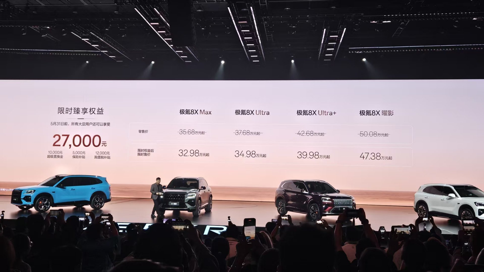 新公路之王极氪8x正式上市 至少起步价格猜对了