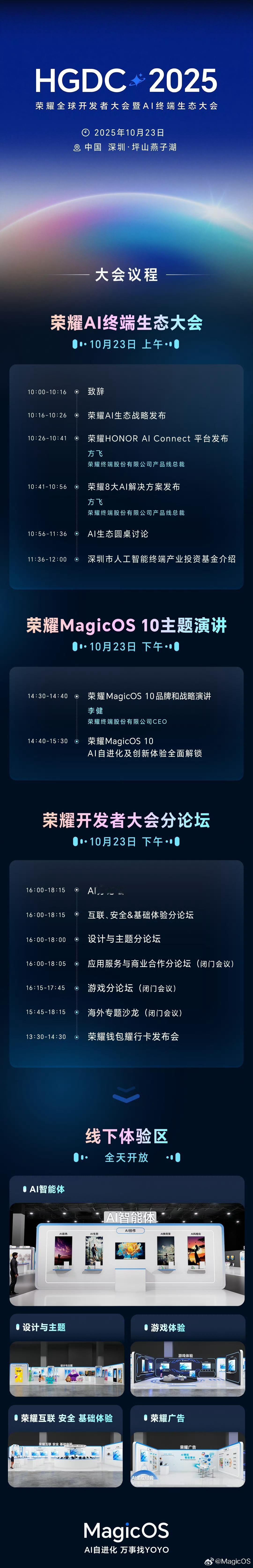 2025的荣耀的HGDC也来了明天带看看MagicOS 10和荣耀AI有哪些新东