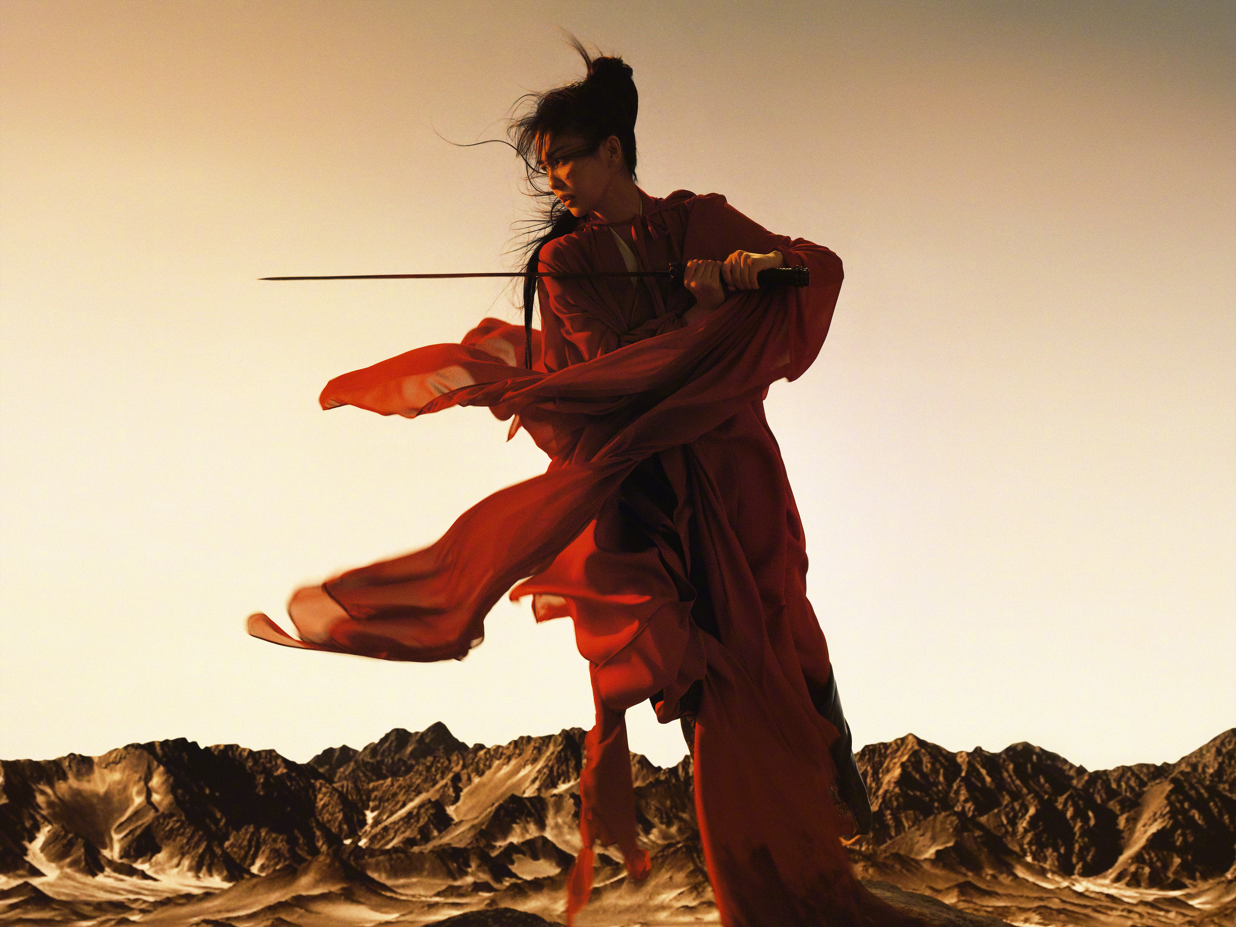 柳宗源拍的白鹿，好有江湖味，好适合好英气 