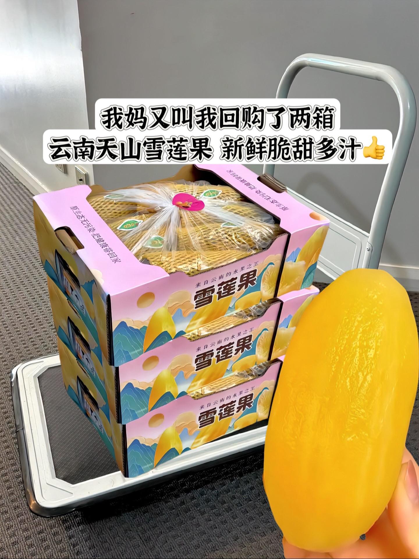 家人们，今年头茬天山雪莲果来了！入口脆甜多汁，很新鲜，果肉细腻无渣一口...
