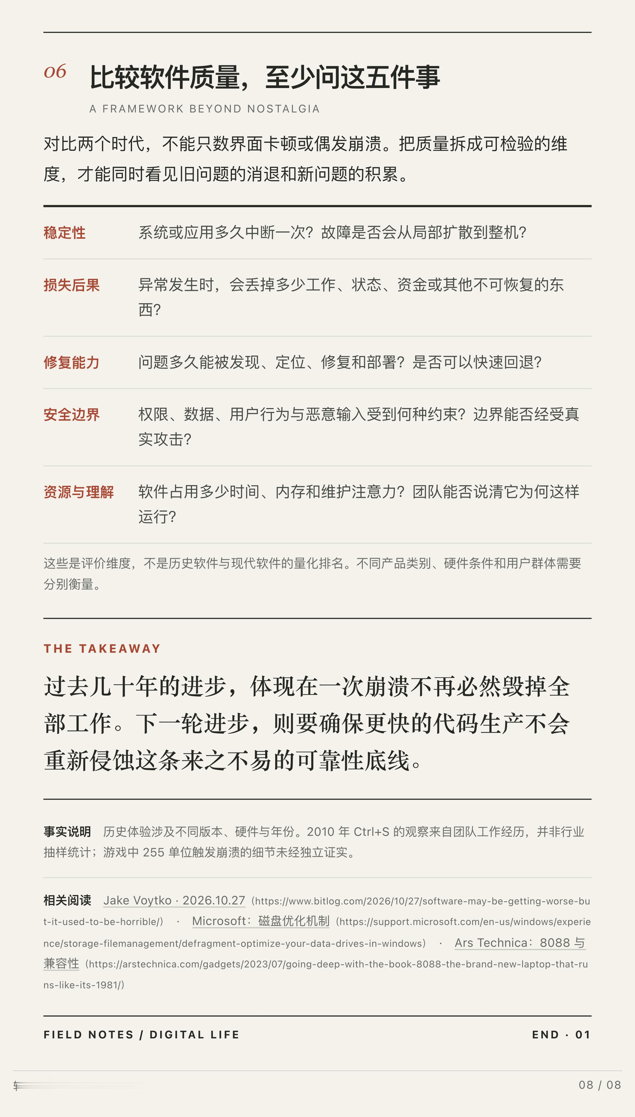「软件真的越来越差了吗？」今天的软件确实常被诟病臃肿、迟缓，AI写代码也带来了缺