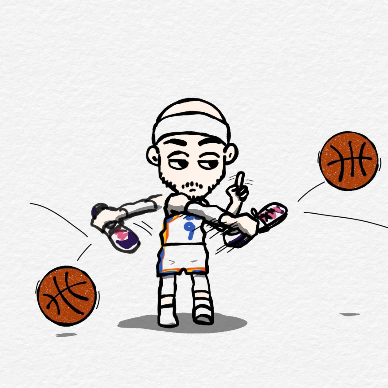 7a为卡鲁索加更一张！雷霆战胜魔术雷霆vs魔术雷霆