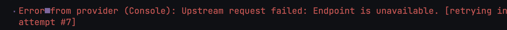 Easy同学正在独立开发  Error from provider (Conso