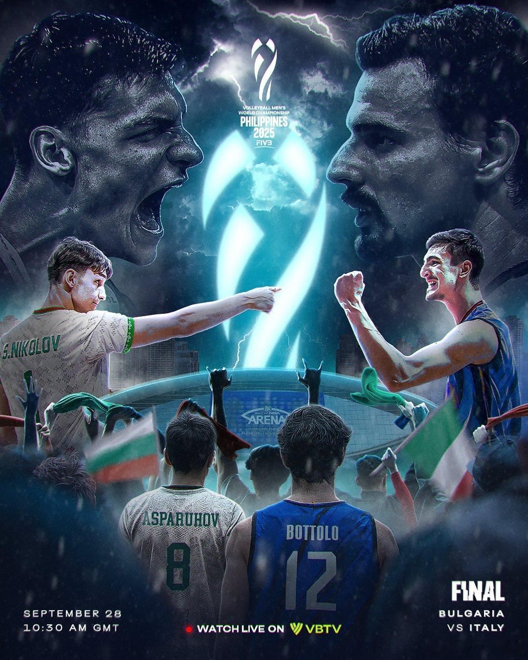 中国排球联盟[超话]   🌍🏐总决赛🔥保加利亚🇧🇬和意大利🇮🇹在2