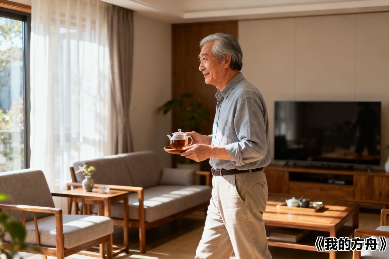 非常现实的一段话：
“人老了，只要你自己能动，能磨磨蹭蹭的做口饭吃，能摇摇晃晃地