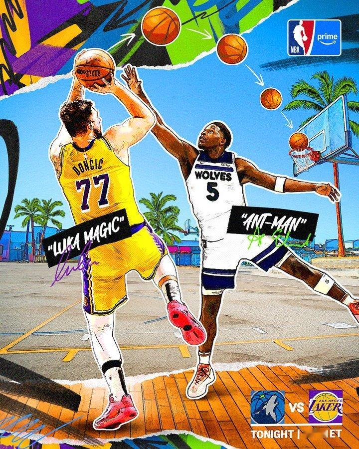 督不督战效果差这么大？ 这你受得了吗～湖人vs森林狼东契奇抡冒烟了 ​​​