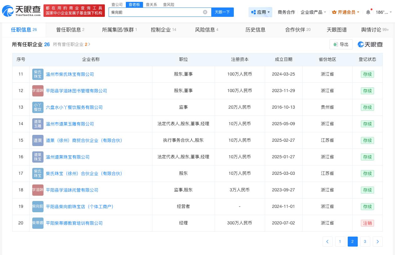 柴怼怼名下多家公司已吊注销
柴怼怼被判向胖东来道歉赔偿柴怼怼赔偿胖东来260万判