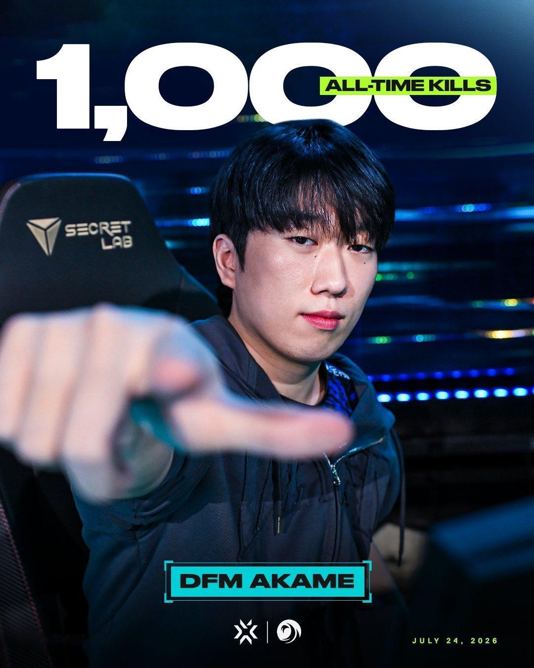 DFM AKAME 1,000 kills! 无畏契约电竞