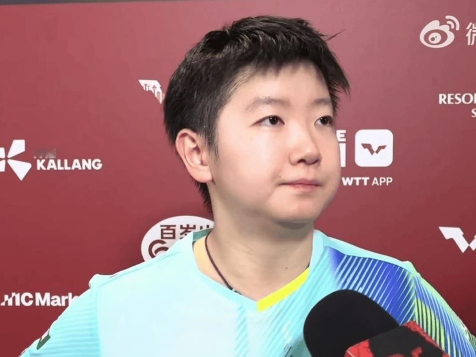 每一位选手和我比赛都发挥得非常好，拼的比较凶吧 孙颖莎