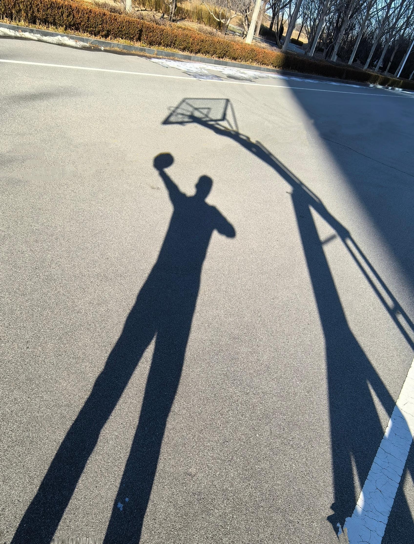 鉴于后两天的日程安排和日落的时间，今天，是2025年的最后一场球了。篮球我的日常