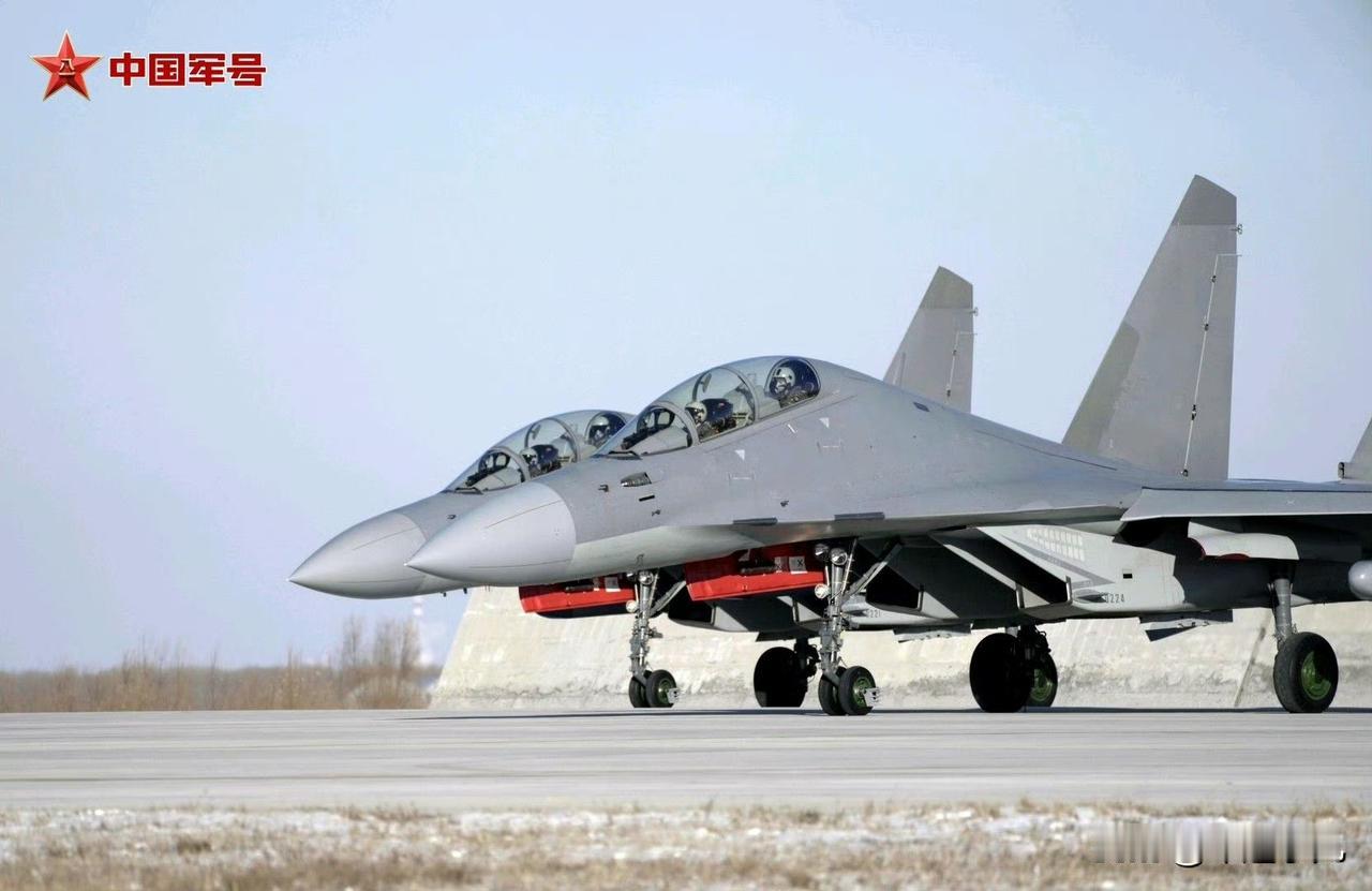 太罕见了，歼16D双机列队准备起飞，平常单架露面机会都很少……

还真的是，快过