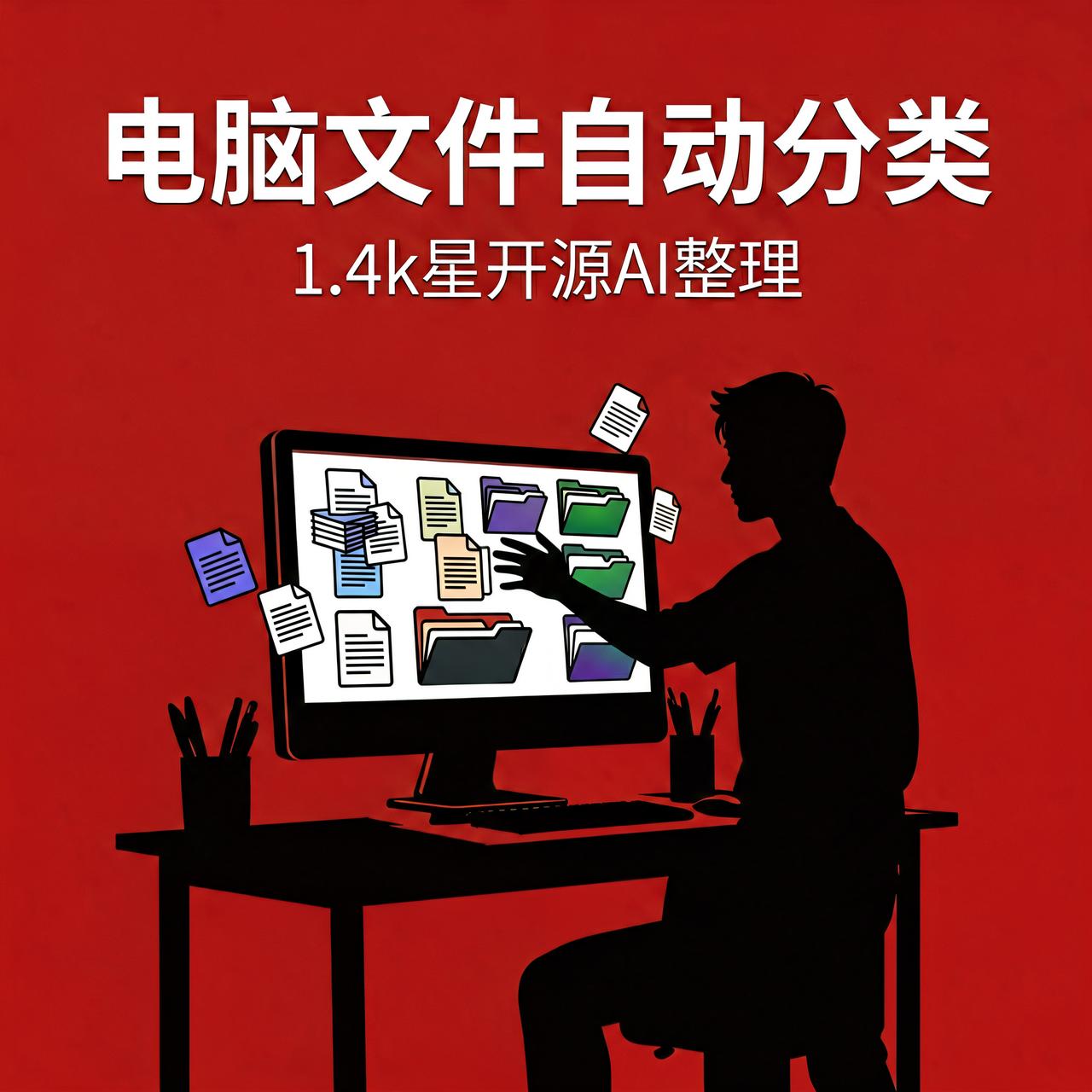 电脑文件乱到找不到？1.4k星开源AI自动分类

电脑用久了，桌面和下载文件夹就