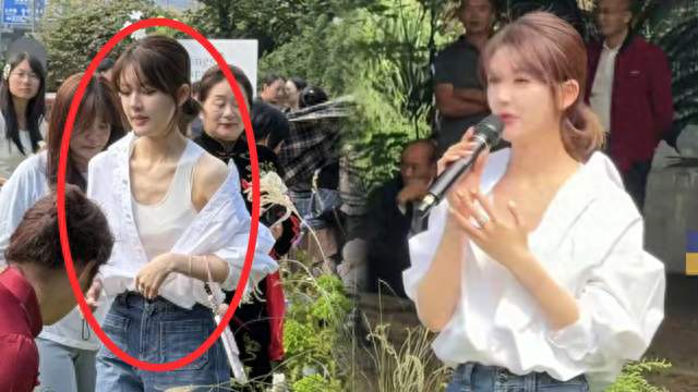 褪去明星光环，赵露思回老家参加婚礼，细节见修养