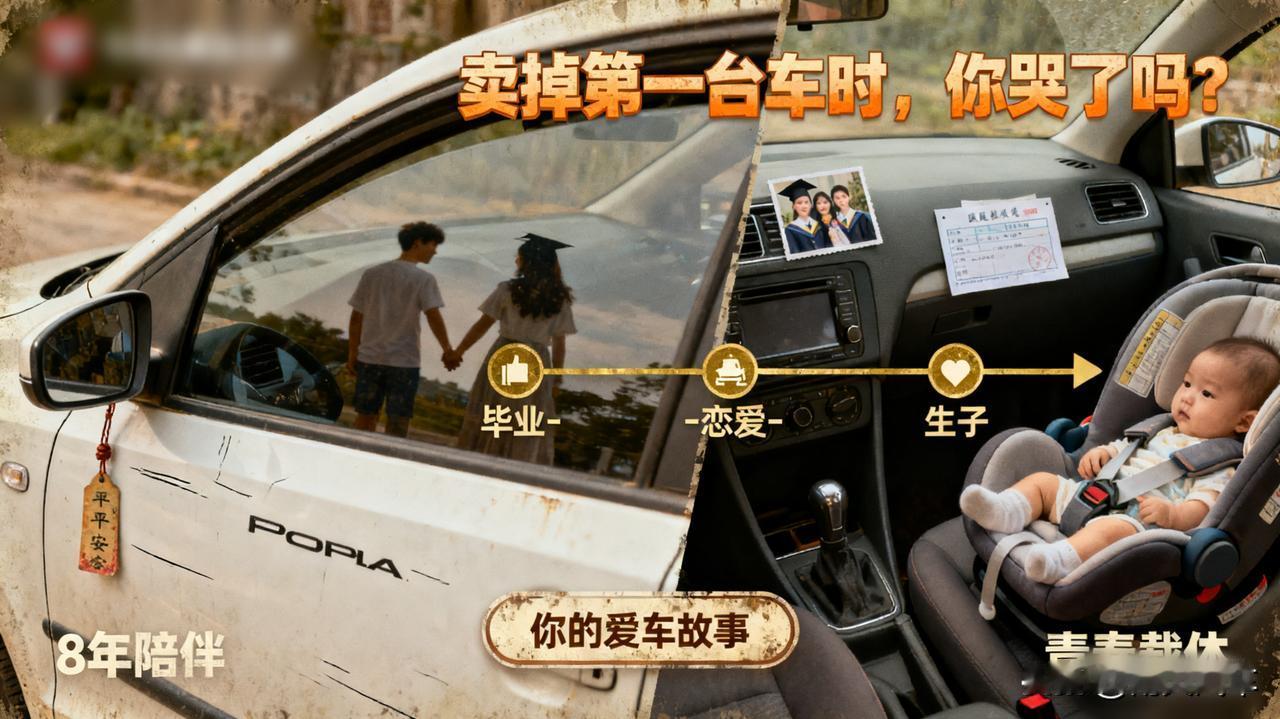 人生第一台车卖掉时，你哭了吗？

今天卖掉了跟我8年的小 polo，看着它被开走