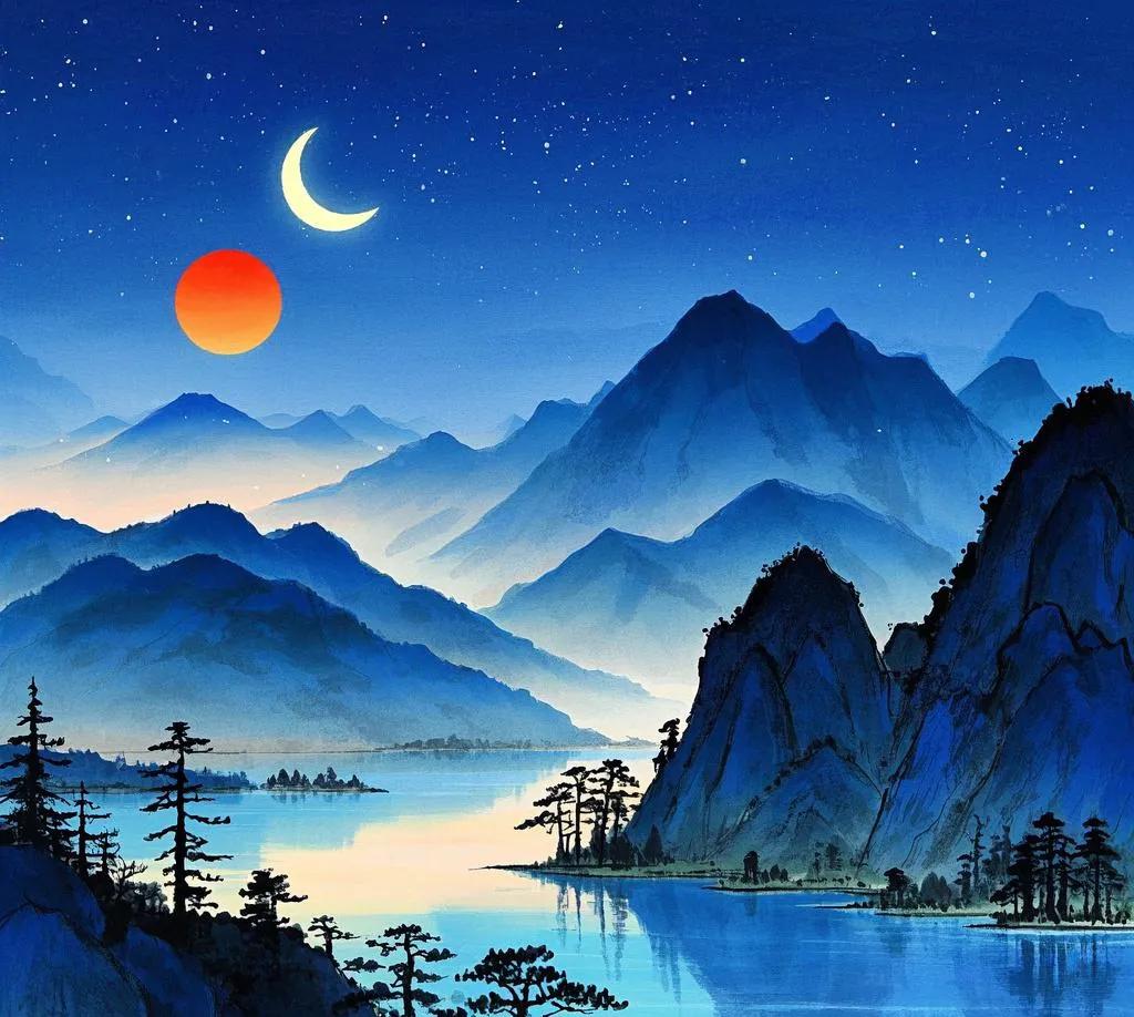 解析：“江山”对“日月”，都是自然事物，“不老”对“常新”，在语义上相对，共同表