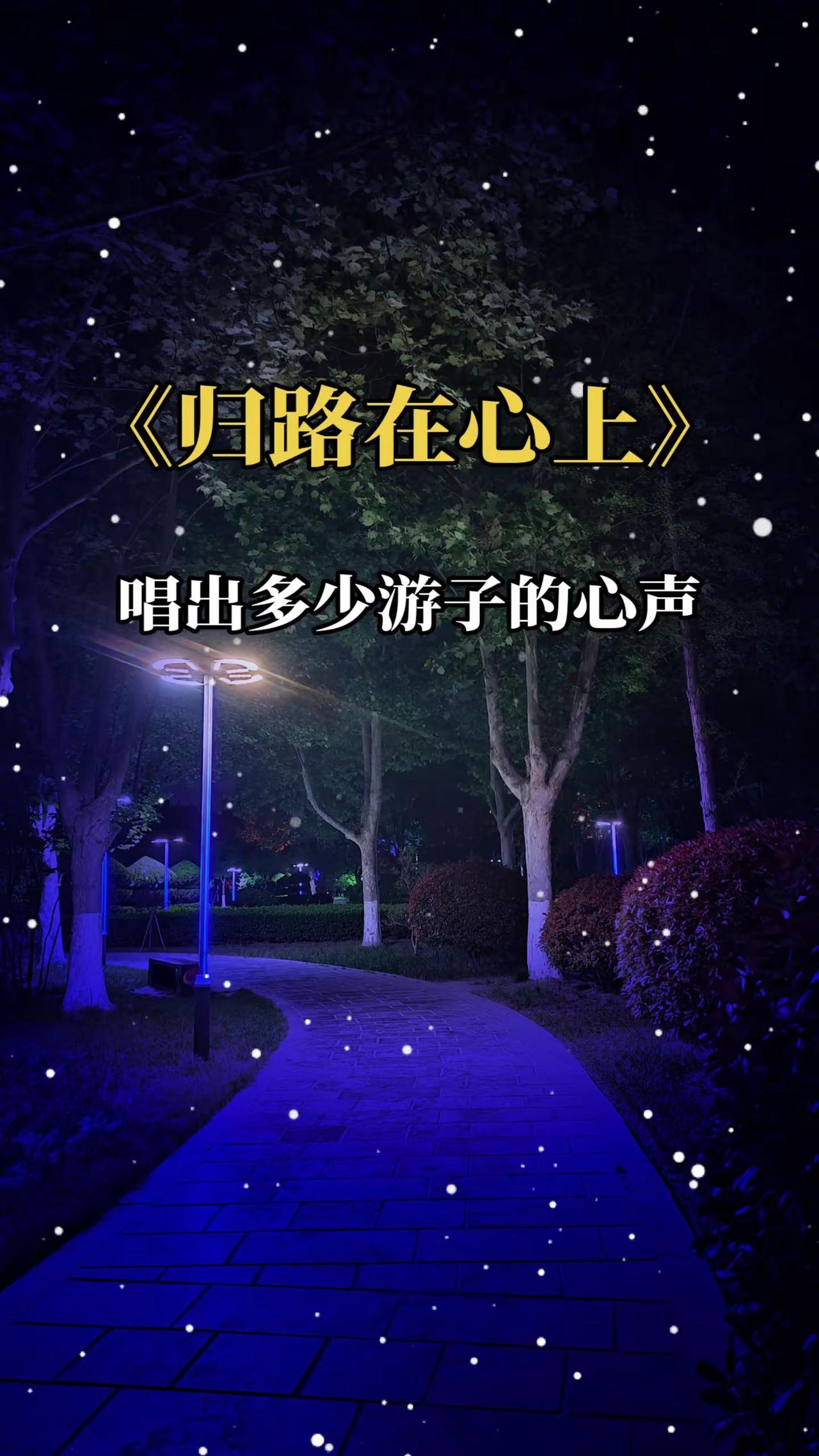 歌曲归路在心上 热歌 听哭了多少远在异乡的游子 想家了 唱出了身在异乡人的无奈和