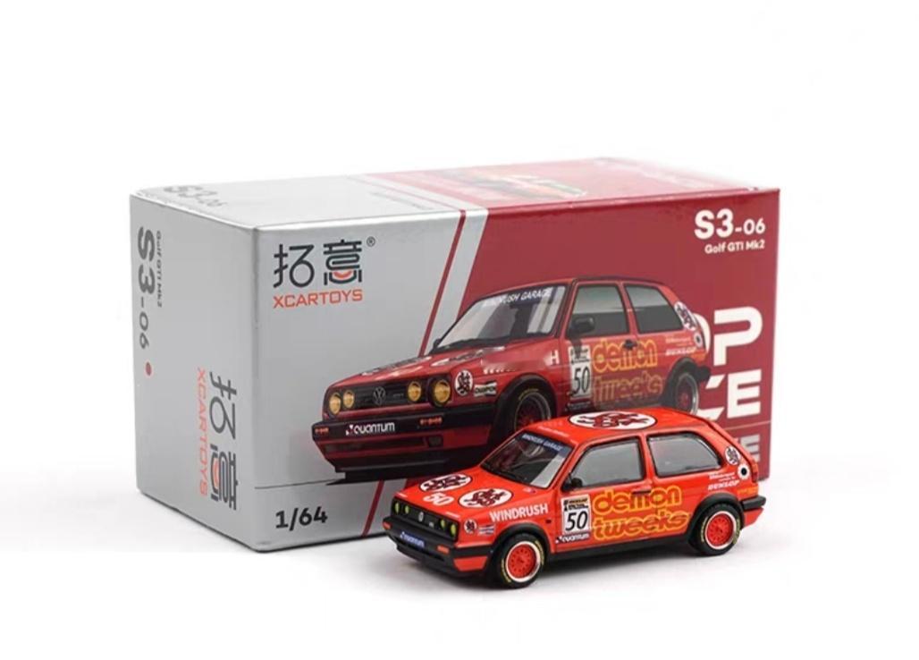 第80期今天【抽奖】送出的是：大众高尔夫GTIMk2红色涂装1/64小比例合金车