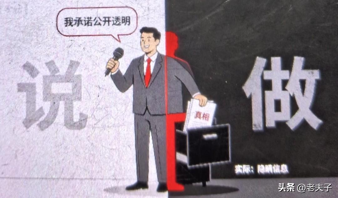 东北方言之（791）说做两码事：
就是言行不一，说一套做一套，出尔反尔，嘴上说的