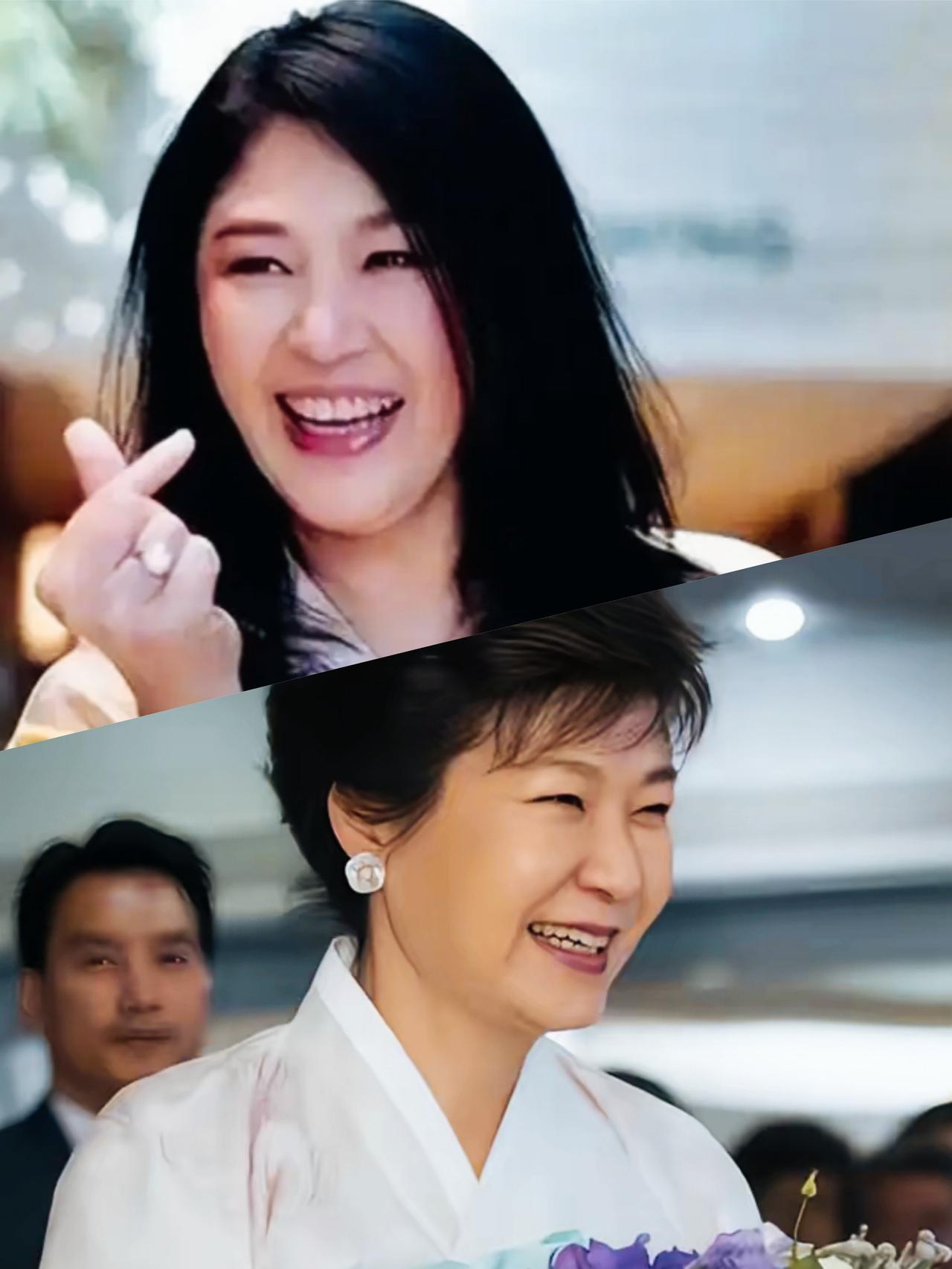 英拉和朴槿惠两人是不是都属于既有颜值，又有能力啊？
英拉和朴槿惠两人谁的笑容看起