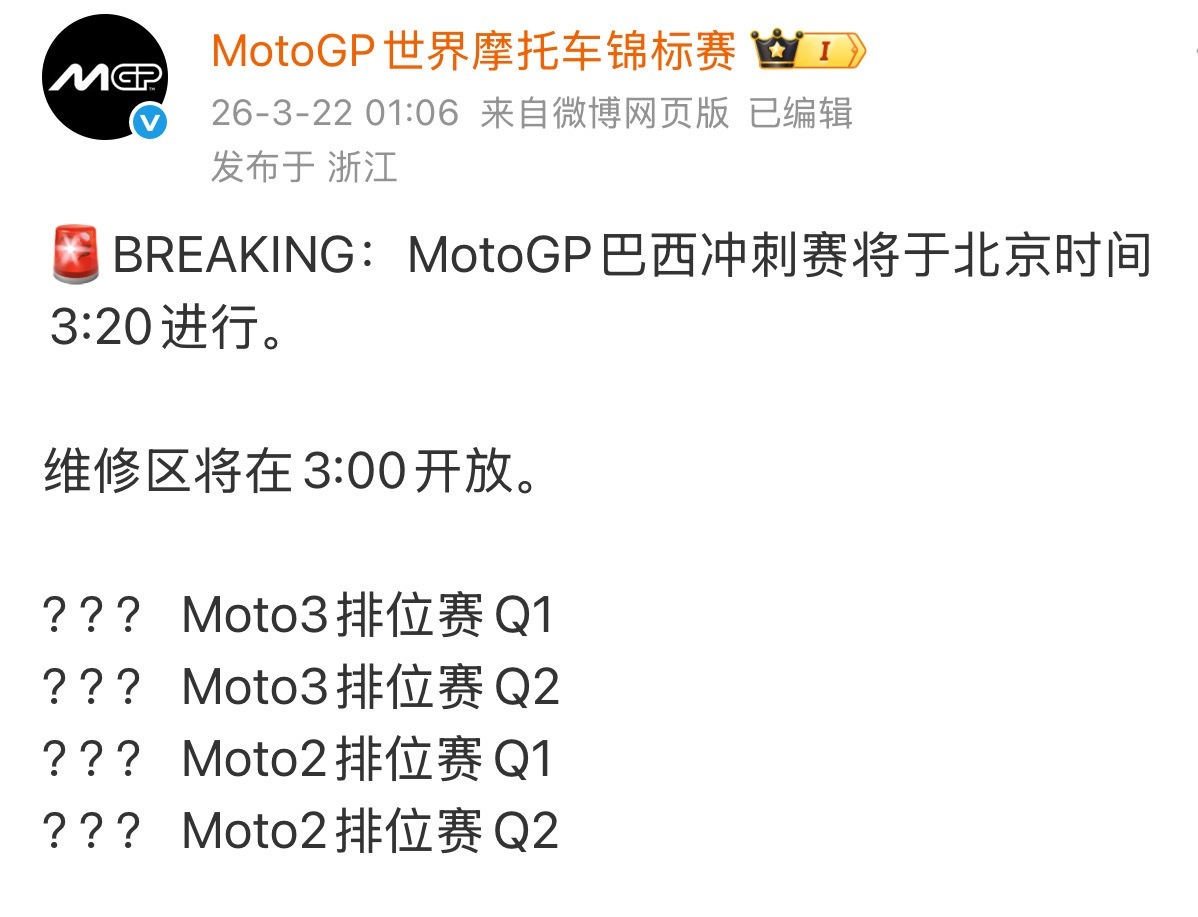 ？？？？MotoGP2026MotoGP巴西大奖赛