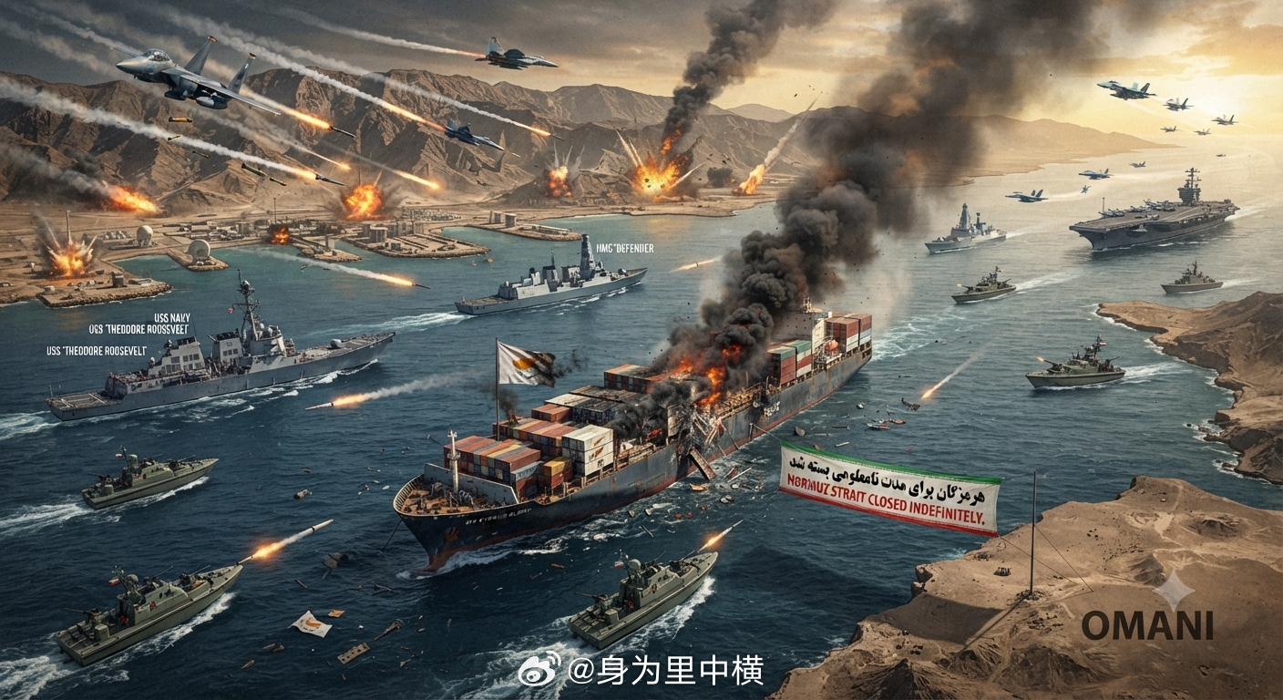 🚨伊朗称霍尔木兹海峡无限期关闭！🚨美国中央司令部（CENTCOM） 表示，东