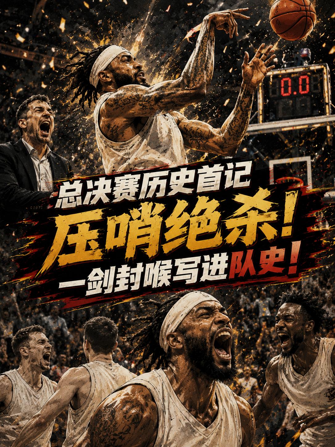 CBA总决赛历史上首次压哨绝杀出世！古德温这记绝杀，载入CBA史册、也写进上海队