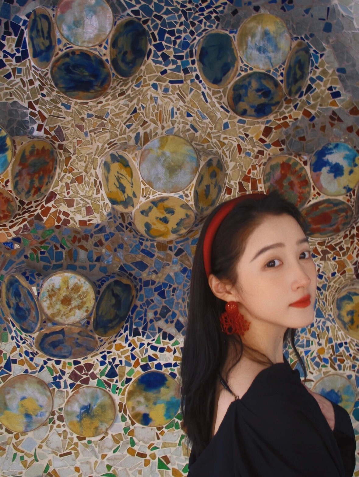 太文艺了，出去玩变成文艺女了[爱慕]关晓彤 ​​​