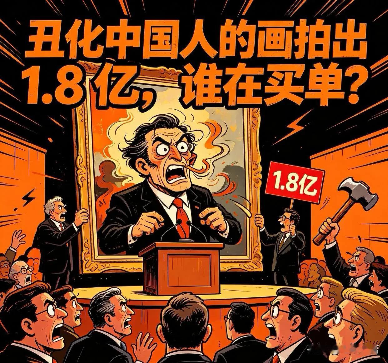 丑化国人的画作拍出1.8亿，背后藏着什么猫腻

有些画作刻意扭曲国人形象，却在拍